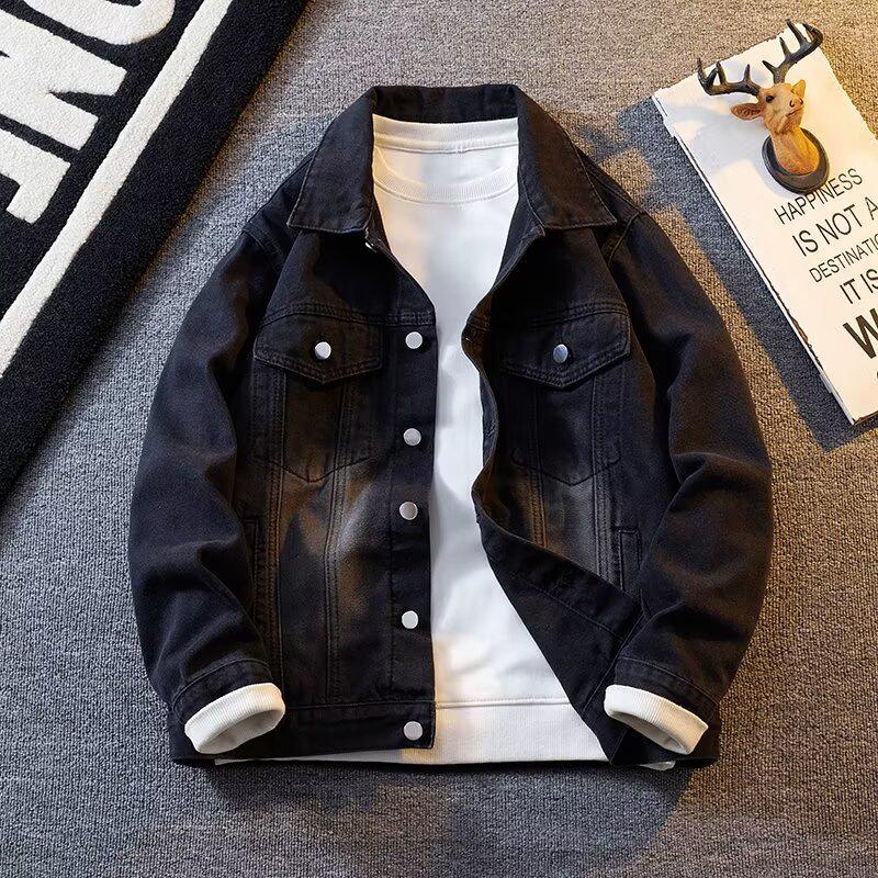 Men's Trendy Spring & Autumn Denim Jacket - Stylish Casual American Outerwear