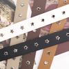 Punk Style Women's Belt Spice Girl Hollow Corns Hole Belt Women's Versatile Jeans Belt Pentagram Women's Belt