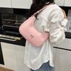 Solid Color Bowknot Underarm Bag Korean Y2K Handbag Trendy Bowknot Armpit Bag  Girls