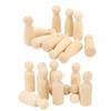 10 Pcs Wooden Peg Doll 75mm 3.0in Safe BurrFree Develop HandsOn Skills DIY Accessories for Decoratio