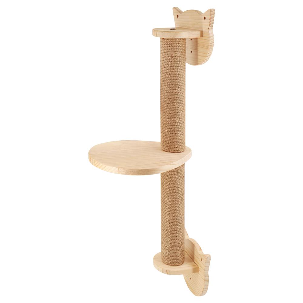 Wall Mounted Cat Climbing Shelf Four Step Cat Stairway for Climbing Sleeping Playing Lounging Perching Cat Furniture