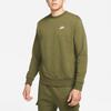 Nike Sweatshirts Men's Green Crew Neck Moderate Regular BV2667-326