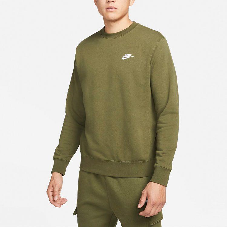 Nike Sweatshirts Men's Green Crew Neck Moderate Regular BV2667-326