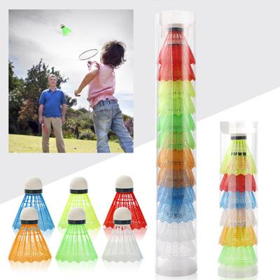 12Pcs Badminton Shuttlecocks Vibrant Color Reusable Lightweight Portable Training Badminton for Kids