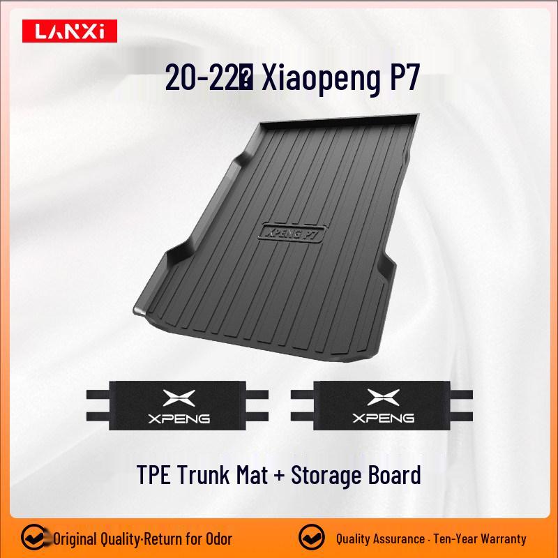 2023 Xiaopeng P7 Trunk Mat & Tail Car Accessory Set for Interior Modification