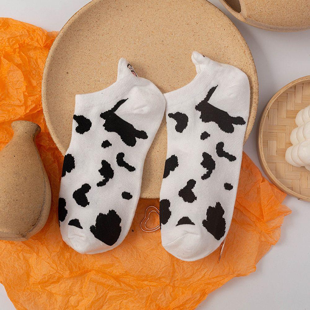 

Girls Boat Socks Female Short Heel Socks Embroidery Panda Socks Women Cotton Socks Ankle Socks #6