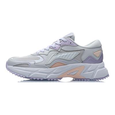 Non-Slip Wear-Resistant Low-Top Running Shoes Women Sneakers Gray Purple ARLR004-2