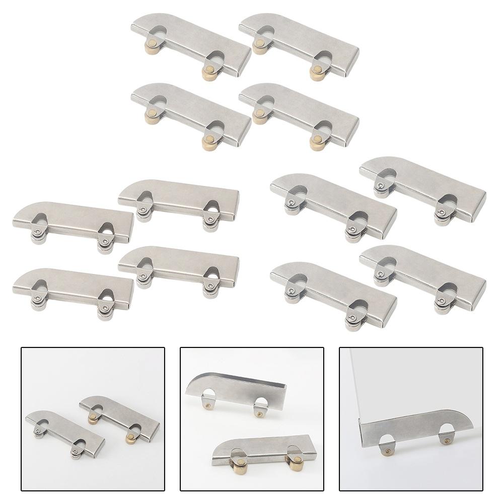 4PCS For Sliding Door Track Rollers Made of Stainless Steel Rust Resistant and Sturdy Design for Various Applications