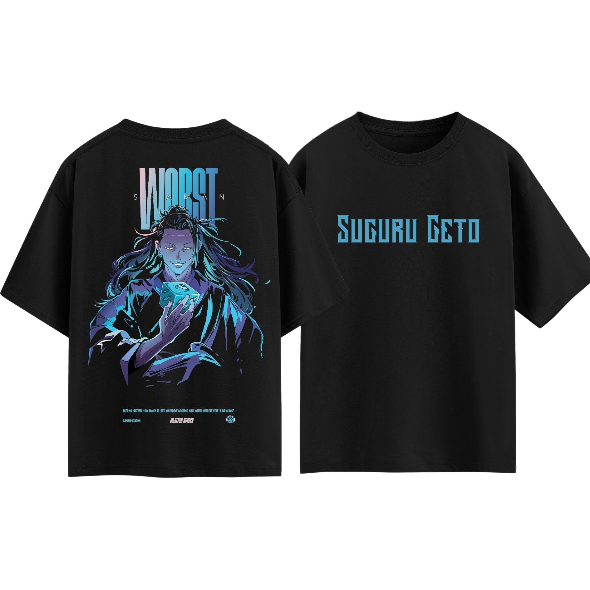 

Jujutsu Kaisen Geto Suguru T-shirt Men and Women Summer Cotton Y2K Clothing Fashion Anime Fans Short Sleeve Tops Streetwear 5XL різнокольоровий