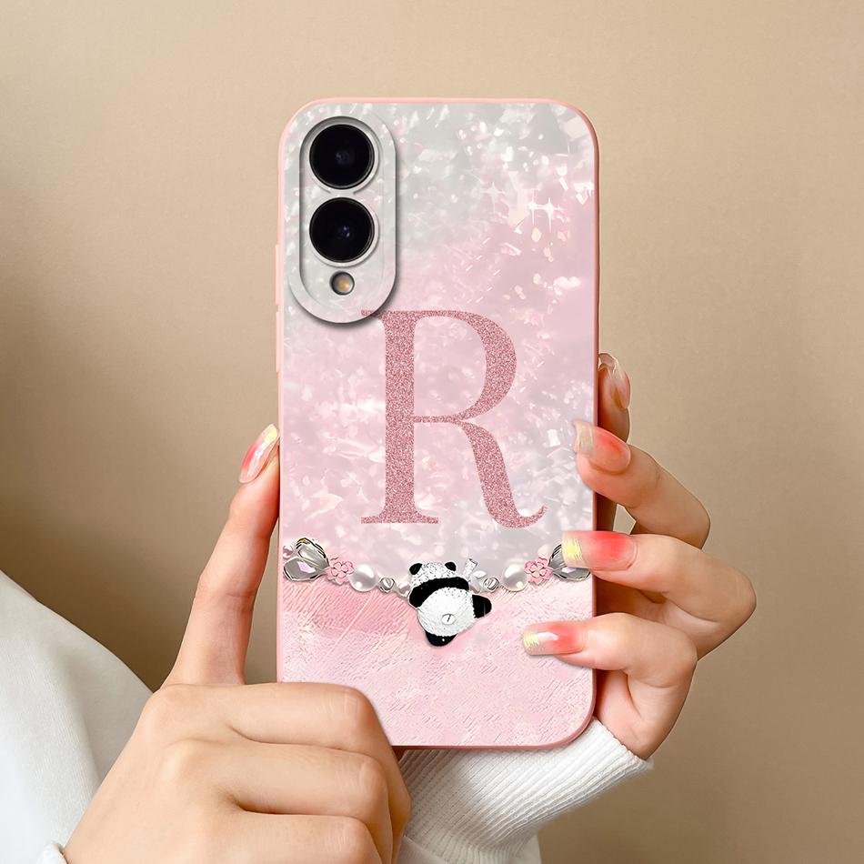 

For Samsung Galaxy S25 Edge Case Cute Panda Letters Funda For Samsung S 25 Edge Full Protection Bumper Shockproof Back Cover Samsung S25 Edge