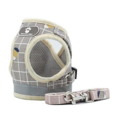 Pet Reflective Harness Set SP029, Beige, 1 Piece