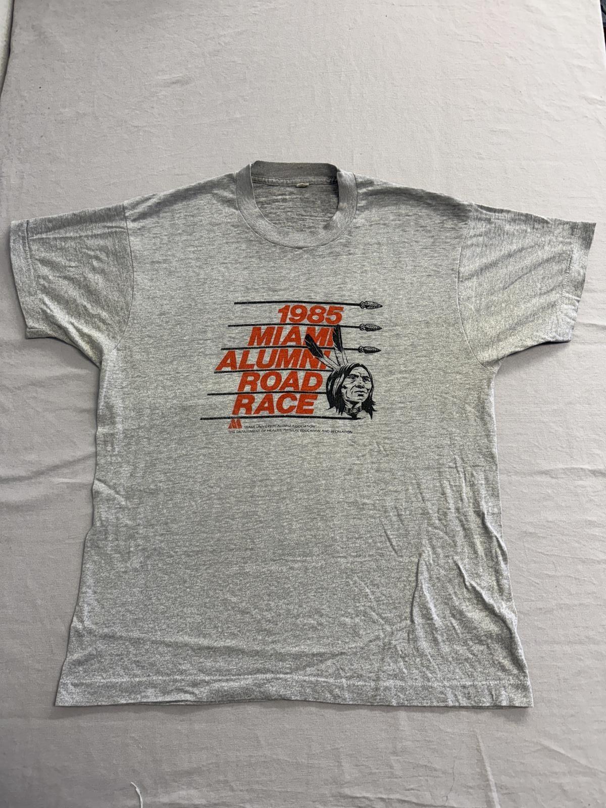 Vintage Miami University Alumni T-shirt 1985 Miami Road Race XL