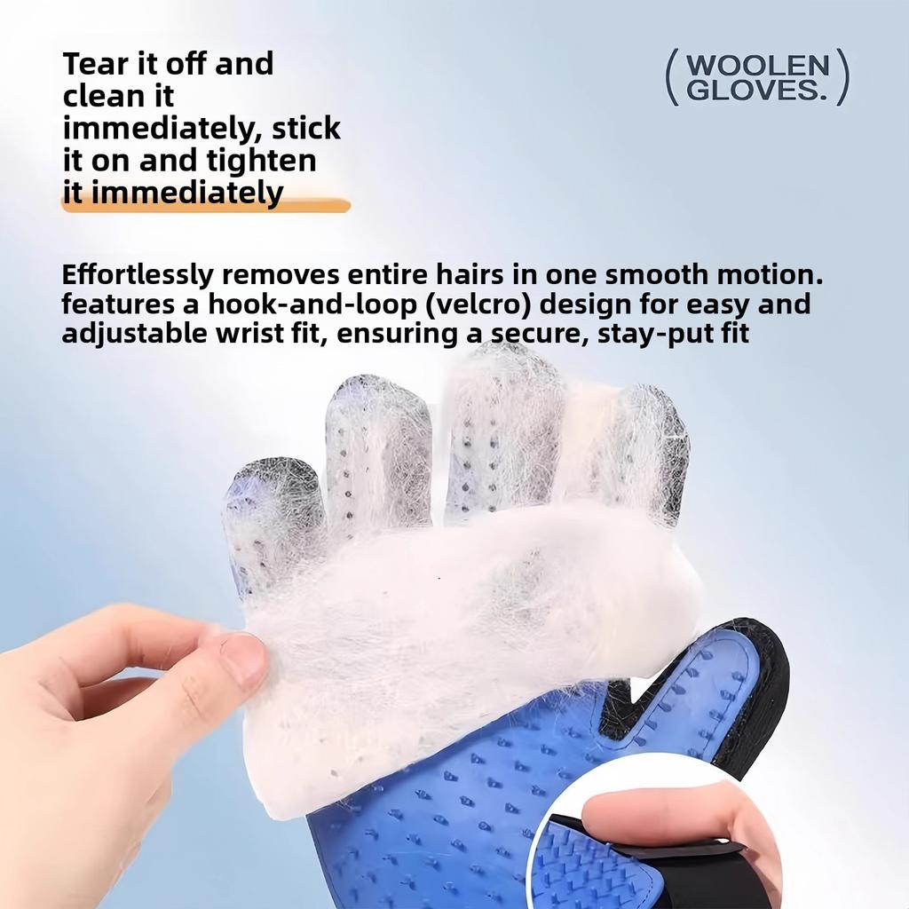 Pet Bathing, Massage and Hair Removal Glove