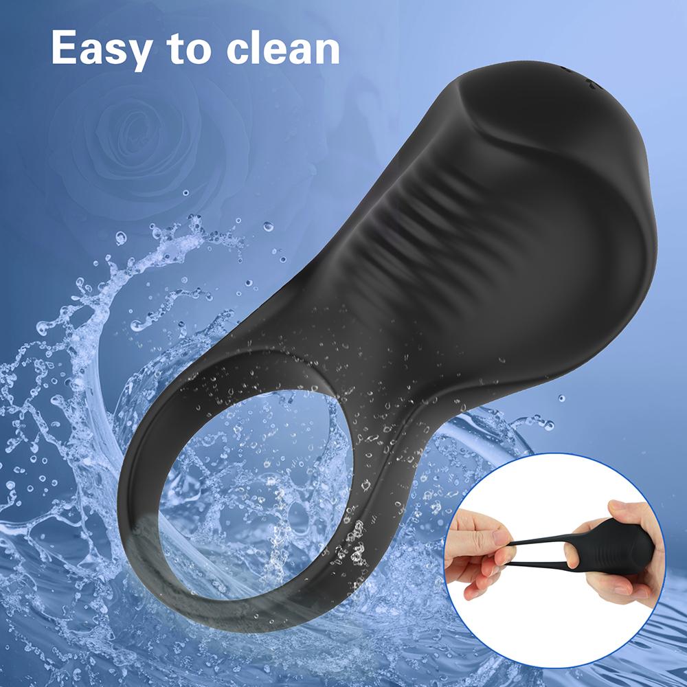 Cock Ring Penis Ring APP Control Vibrating for Men Ejaculation Delay Chastity Cage Stimulator Massager Adult Sex Toy for Couples