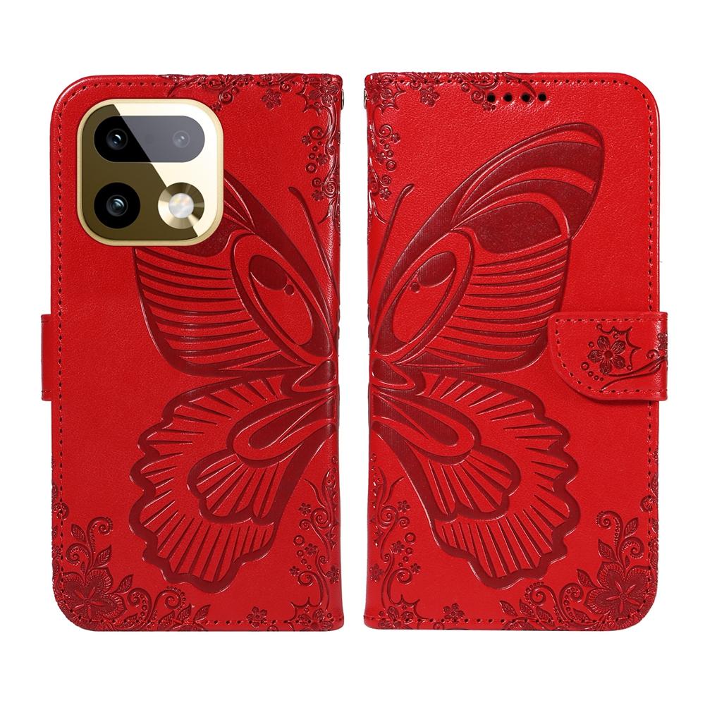 Magnetic Leather Wallet Flip Case for OPPO Realme 16 15 15T 14 14T 14X Pro Plus 5G Phone Cover WIth Stand 3D Embossed Butterfly