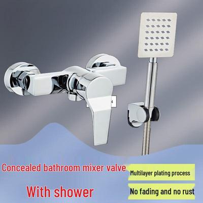Concealed Brass Bathroom Shower Mixer Faucet