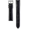 Seiko Watch Men's Genuine Leather Crocodile Pattern Band 20mm Width Black RS01C20BK