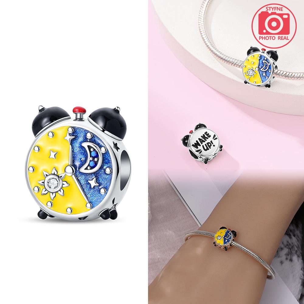 Copper Colors Castle Fairy Tale Charms Blue Crytsal Luminous Romantic Bead Fit Original Bracelet Diy Fine Jewelry Gift For Women