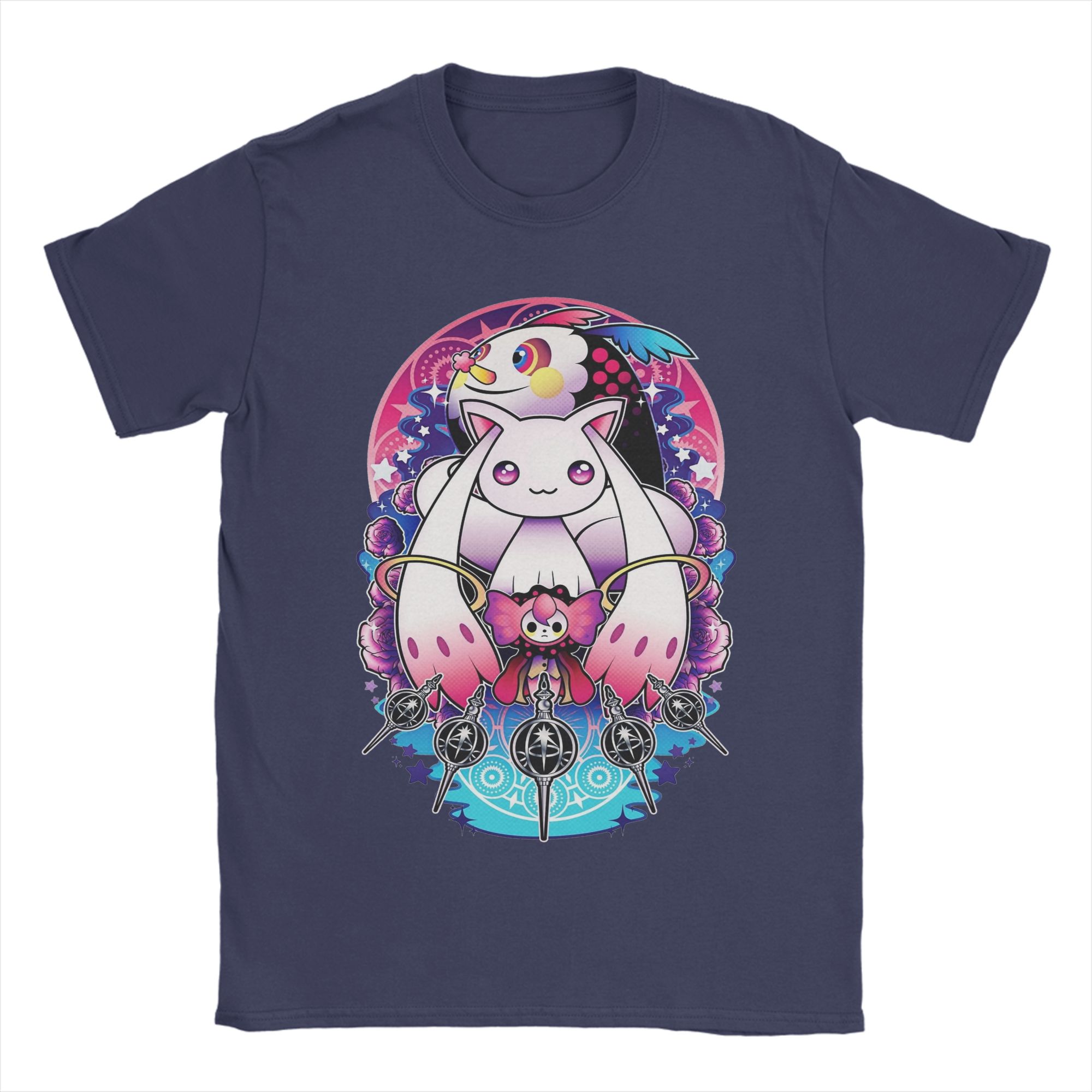 

Charlottes Contract Unisex T Shirts Puella Magi Madoka Magica Anime Fashion Tee Shirt Short Sleeve Round Neck TShirt 100 Cotton 2XL