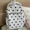 Schoolbag Korean new niche polka dot backpack travel high value college student schoolbag simple foreign lightweight backpack