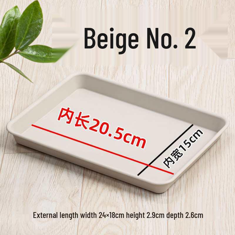 Thickened Rectangular Plastic Flower Pot Tray - Large Water Catching Mat for Bonsai