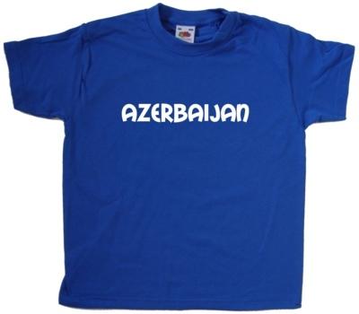 Azerbaijan Text Kids T-Shirt