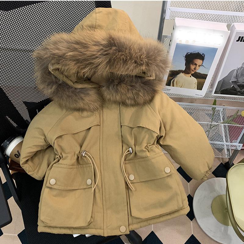 Winter Coat for Girls, Insulated Plush Cotton Jacket for Little Boys, Insulated Children's Jacket