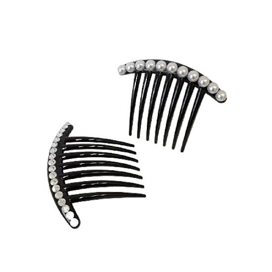 

DE Вечерняя Легкая Прическа Рекомендуется для Жемчуга и Бриллиантов Простой Дизайн Вечерняя Прическа Пучок Расческа EZ_Peach [Офисная Прическа] Укладка, Для Начинающих, (2-Pack) (К)