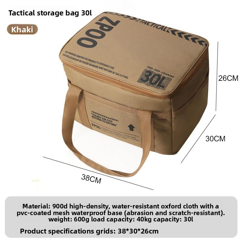 Foldable Storage Box Tactical Gear Organizer Large Capacity Container for Camping Kitchenware Utensils and Outdoor Equipment