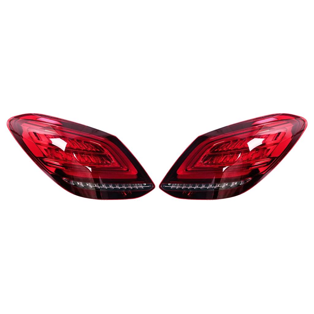 Left+Right LED Rear Tail Light Brake Lamp 2059067103 2059067203 For Mercedes C-Class W205 2019-2021