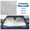 Auto Frontscheiben-Sonnenschutz Fensterblende Faltbare Sonnenblendenabdeckung Passend für Dodge Charger 2011 Aufwärts Autozubehör, 1 Stück