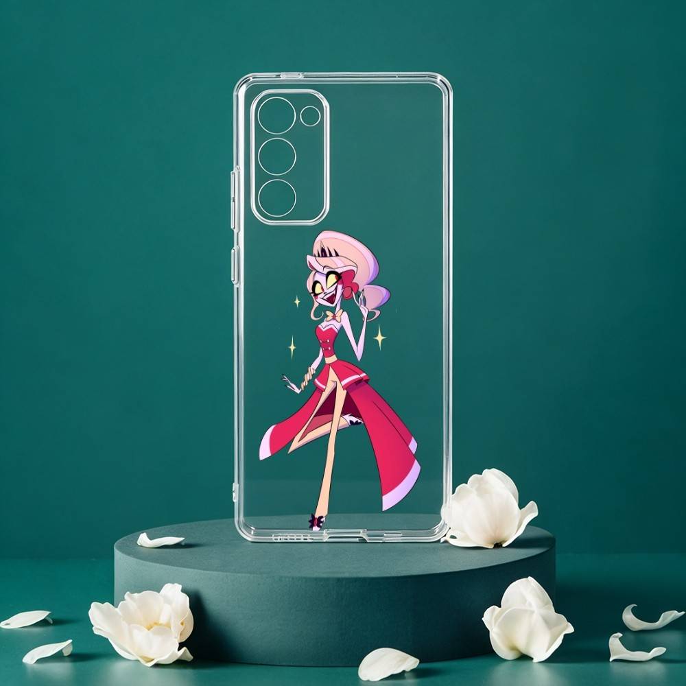 Charlie Morningstar H-Hazbin H-Hotel Phone Case For Samsung Galaxy S24 S25 S23 S22 S21 Plus S24 S25 Transparent Cover Case