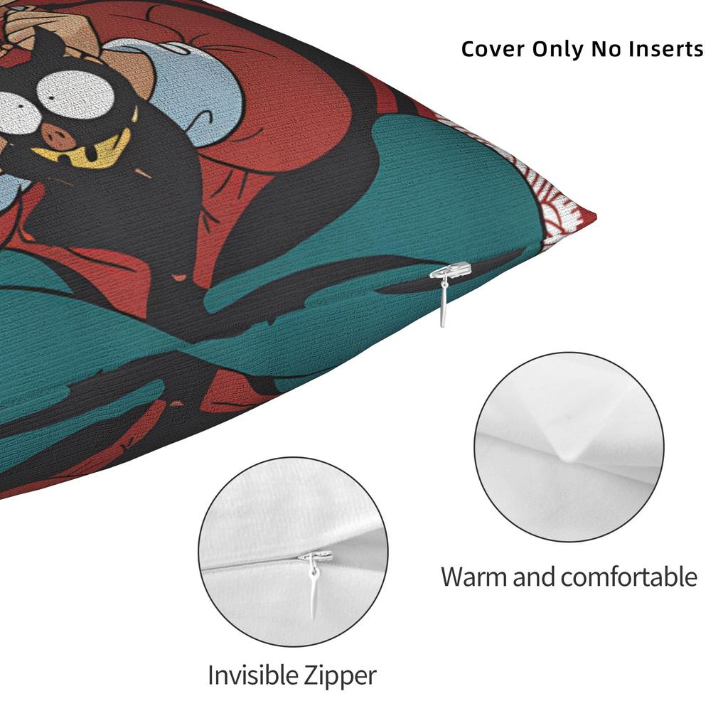 Ranma Saotom Anime Square Pillow Covers Polyester Sofa Cushion Cover Cool Decorative Throw Pillow Case 45*45