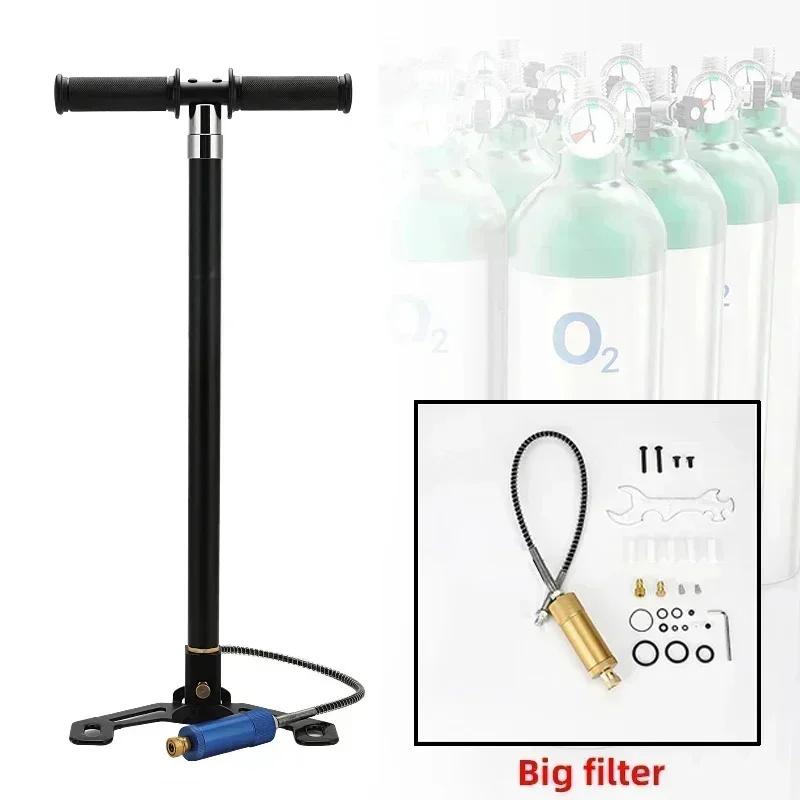 300bar 4 Stage High Pressure Air PCP Pump For Pcp Hunting 30mpa 4500psi Car Bicycle Refilling PCP Compressor