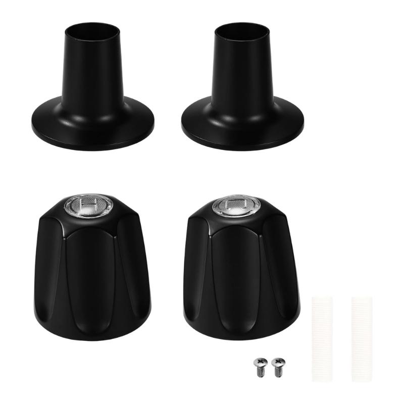 

4Pcs Bathroom Faucet Handle Upgrade Kit Sturdy Kirsite Shower Controlling Knob Accessories Shower Handle Kit 1