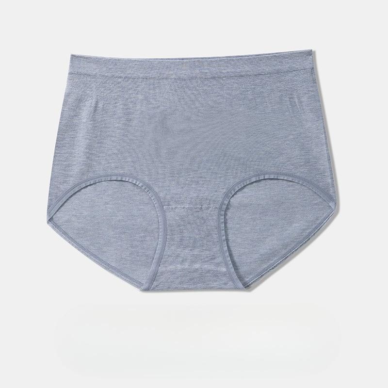 Big Size Female Spring and Autumn Color Cotton High Waist and Belly Without Trace High Stretch Briefs