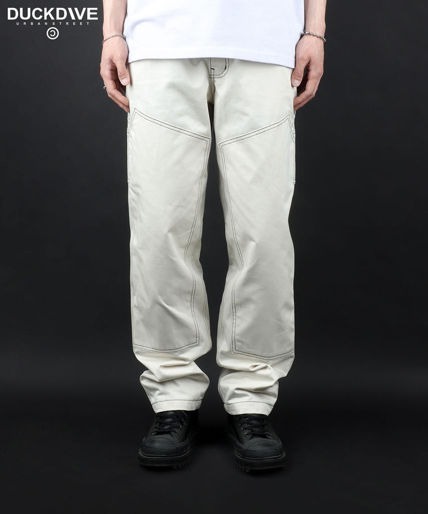 Deogdaibeu Stitch Carpenter Pants Ivory