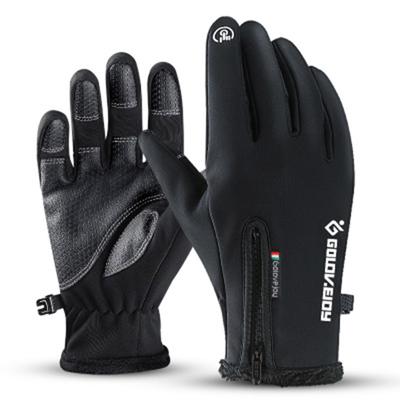 Unisex Outdoor wasserdichte Windschutzhandschuhe Winter Screen Plus Samthandschuhe