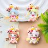 Cartoon Blonde KT Girl Resin DIY Stickers, Hair Clips, Keychains, Pendants Accessories.