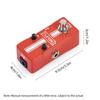 SCURU Guitar Fuzz Effects Pedal VOL/FUZZ Versatile Sound DC 9V 6.35mm Input/Output Interface Mini
