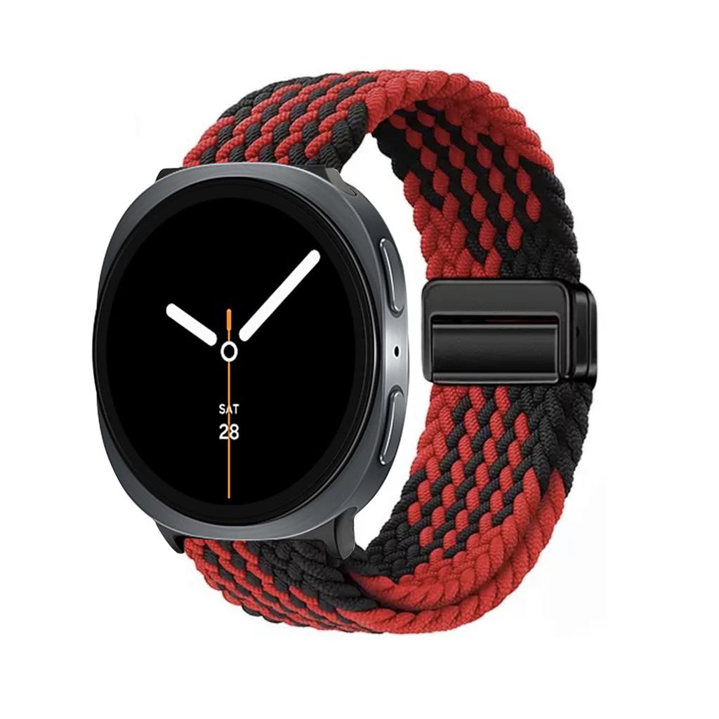 Nylon Braided Solo Loop Strap Suitable for Samsung Galaxy Watch 8 40mm/44mm Magnetic Band For Galaxy Watch 8 Classic Correa