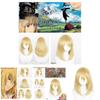Gold-colored Howl Cosplay Wig With Realistic Scalp Top