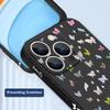 Colorful Butterfly Pattern Lanyard Case For iPhone 17 Pro Max Funda iPhone 16 15 14 13 Pro Max 11 16E 17E Soft Silicone Cover