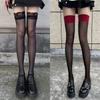 Long Tube Black Stockings Sexy Summer Thin White Knee High Thigh Black Half Pure Lace Mesh Socks Sy