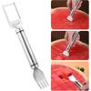 2 In 1 Watermelon Fork Slicer Stainless Steel Windmill Watermelon Cutter Artifact Salad Fruit Slicer Cutter Tool Useful Tool
