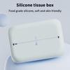Soft Waterproof Tissue Box Cover Silicone Reusable Wet Wipe Boxes Light Luxury Tissue Box Holder Bathroom Kitchen Paper Holder