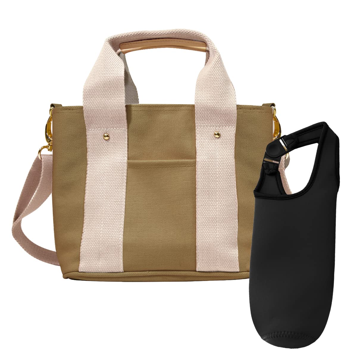 

Tote Shoulder with Plastic Bottle Holder Included Beige x [DIVA Rose] Bag, Bag, Women s, Mini, Small, 2-Way, Dividers, Canvas, (Cork Natural)