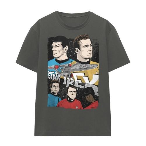 Star Trek Unisex Adult Illustrated Crew T-Shirt