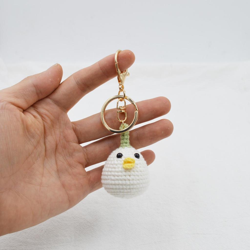 Handmade Crochet Mushroom Pendant – Exquisite Yarn Ornament & Bag Charm
