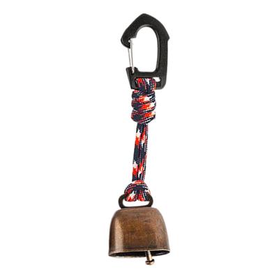 Bear Bell Camping Tent Protection Bell Outdoor Metal Bell Pendant Camping Bell Accessory with Mute Function for Camping Hiking